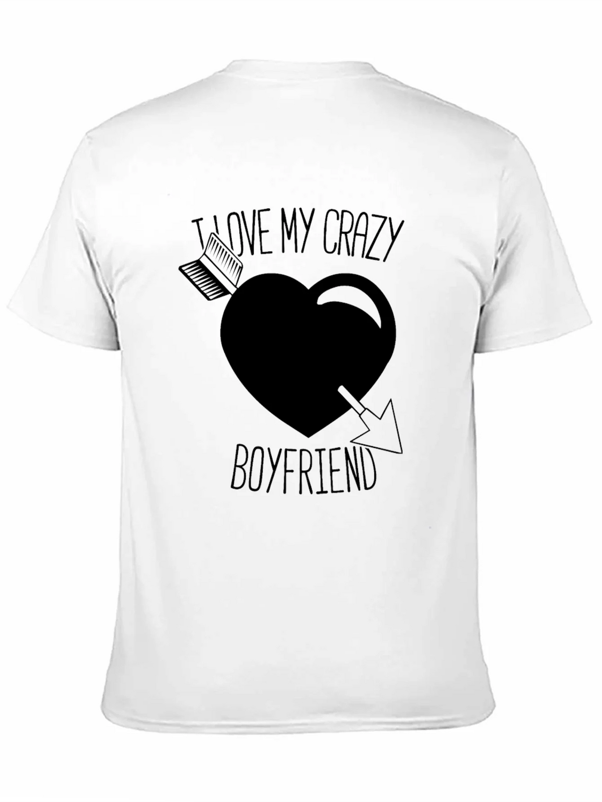 I Love My Crazy Boyfriend Graphic T-Shirt product image 10