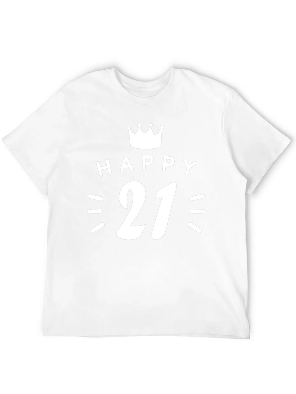 Happy 21st Birthday T-Shirt Crown Graphic Tee product image 11