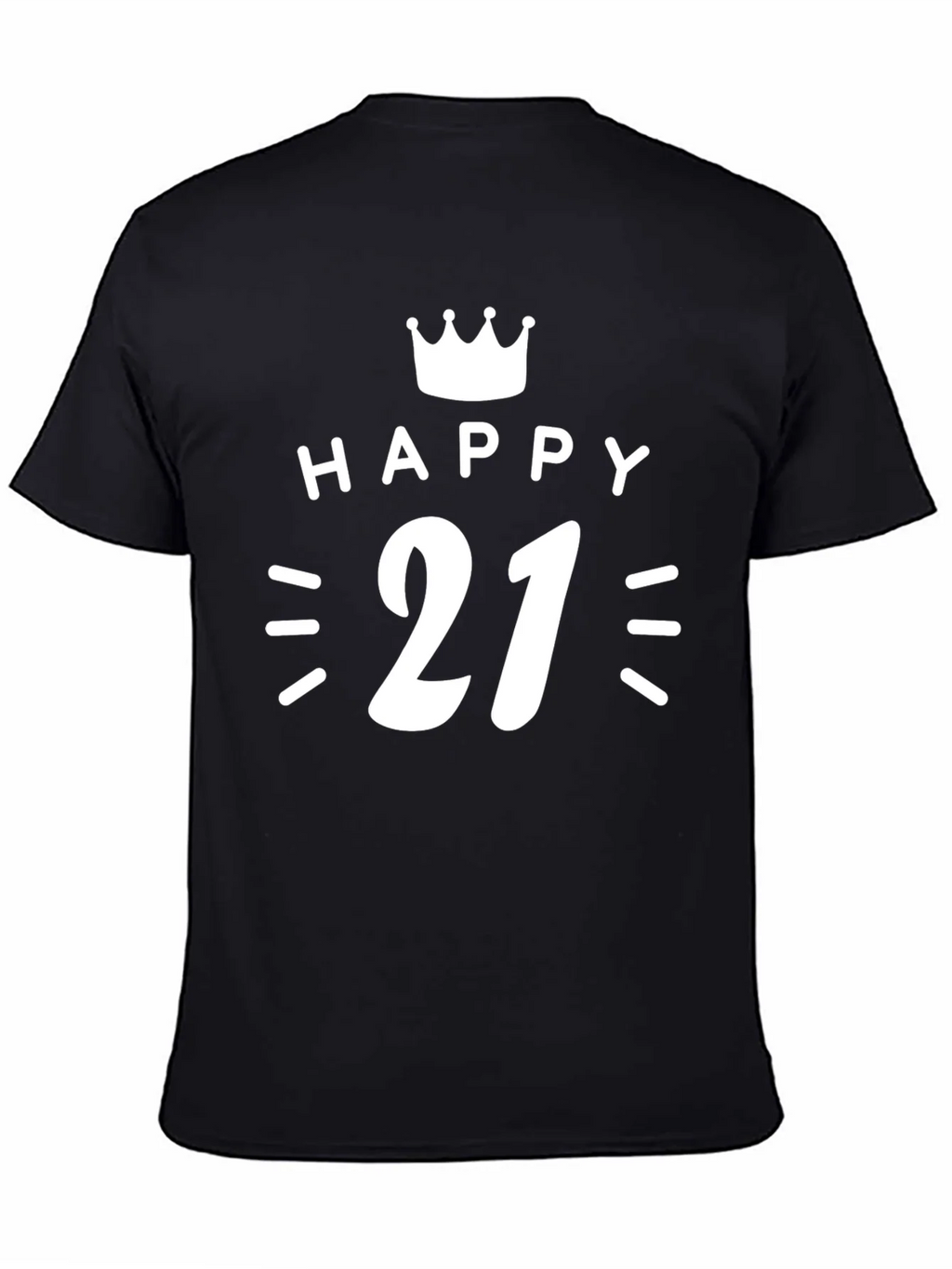Happy 21st Birthday T-Shirt Crown Graphic Tee product image 4
