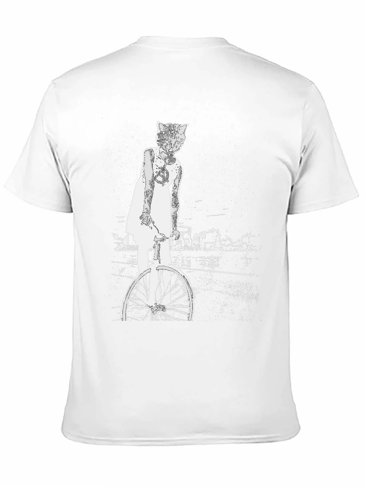 Cat Girl Bicycle Graphic T-Shirt product image 10