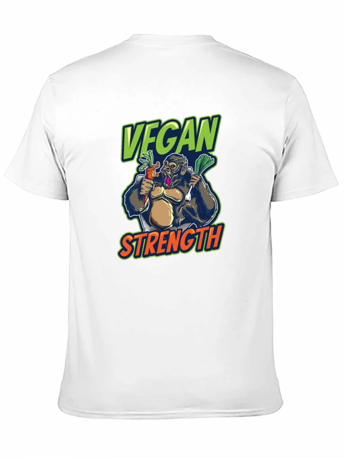 Vegan Strength Gorilla T-Shirt - Black product image 10