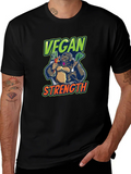 Vegan Strength Gorilla T-Shirt - Black product image 1