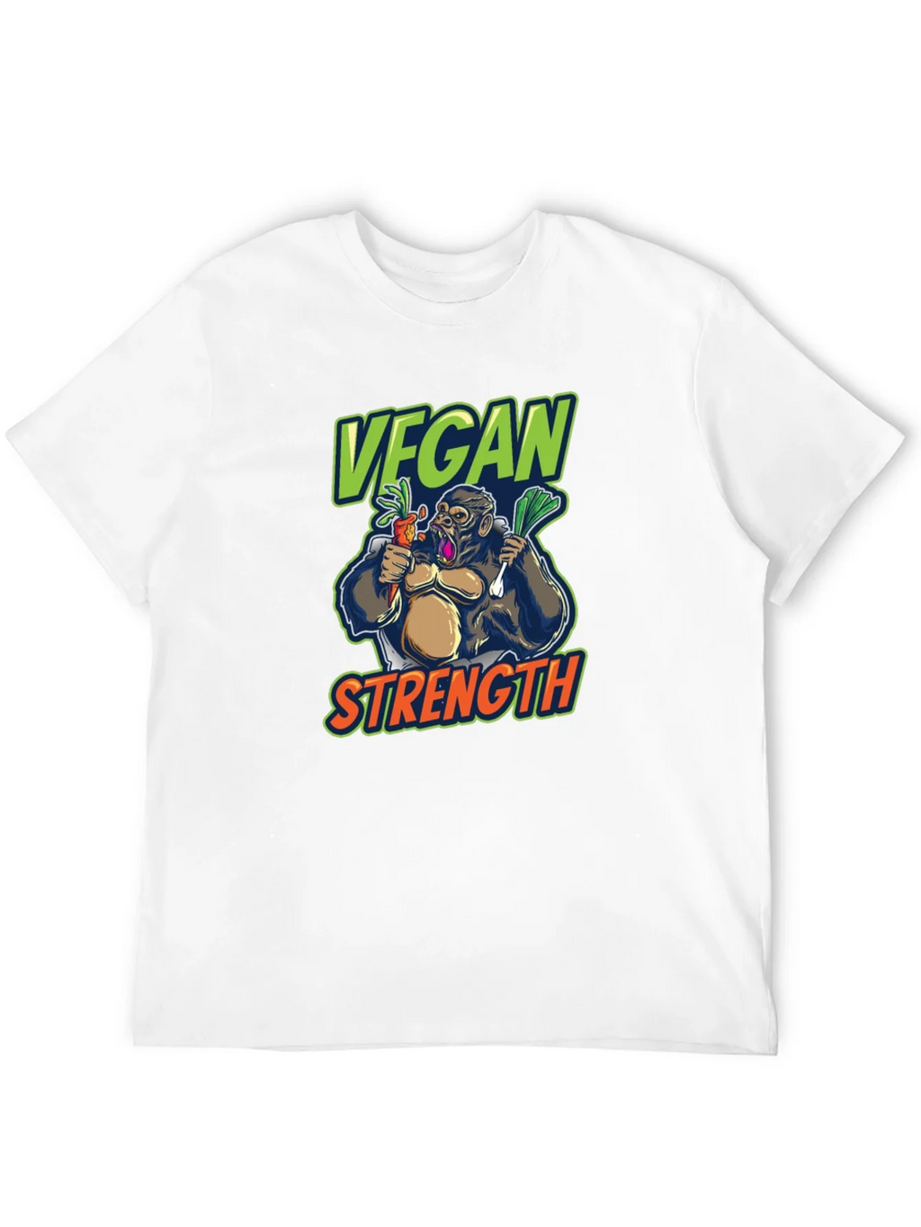 Vegan Strength Gorilla T-Shirt - Black product image 11
