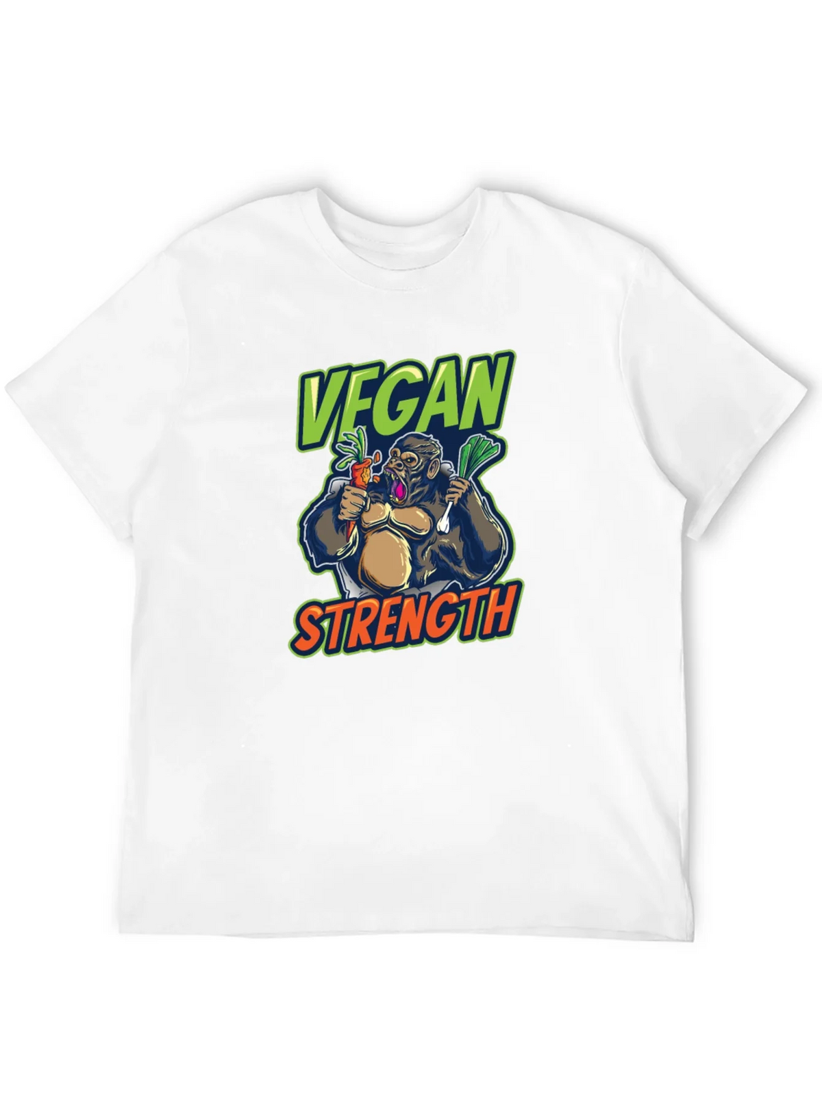Vegan Strength Gorilla T-Shirt - Black product image 11