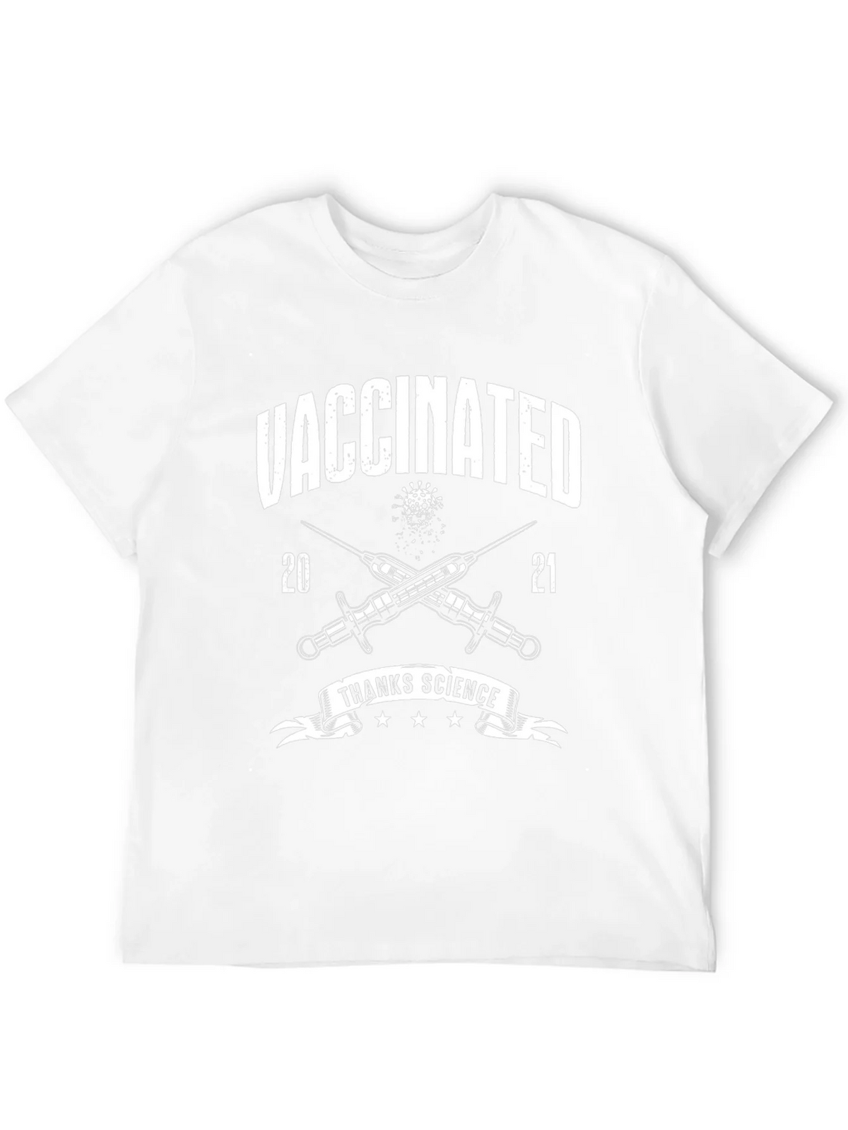 Vaccinated Thanks Science Black T-Shirt product image 11