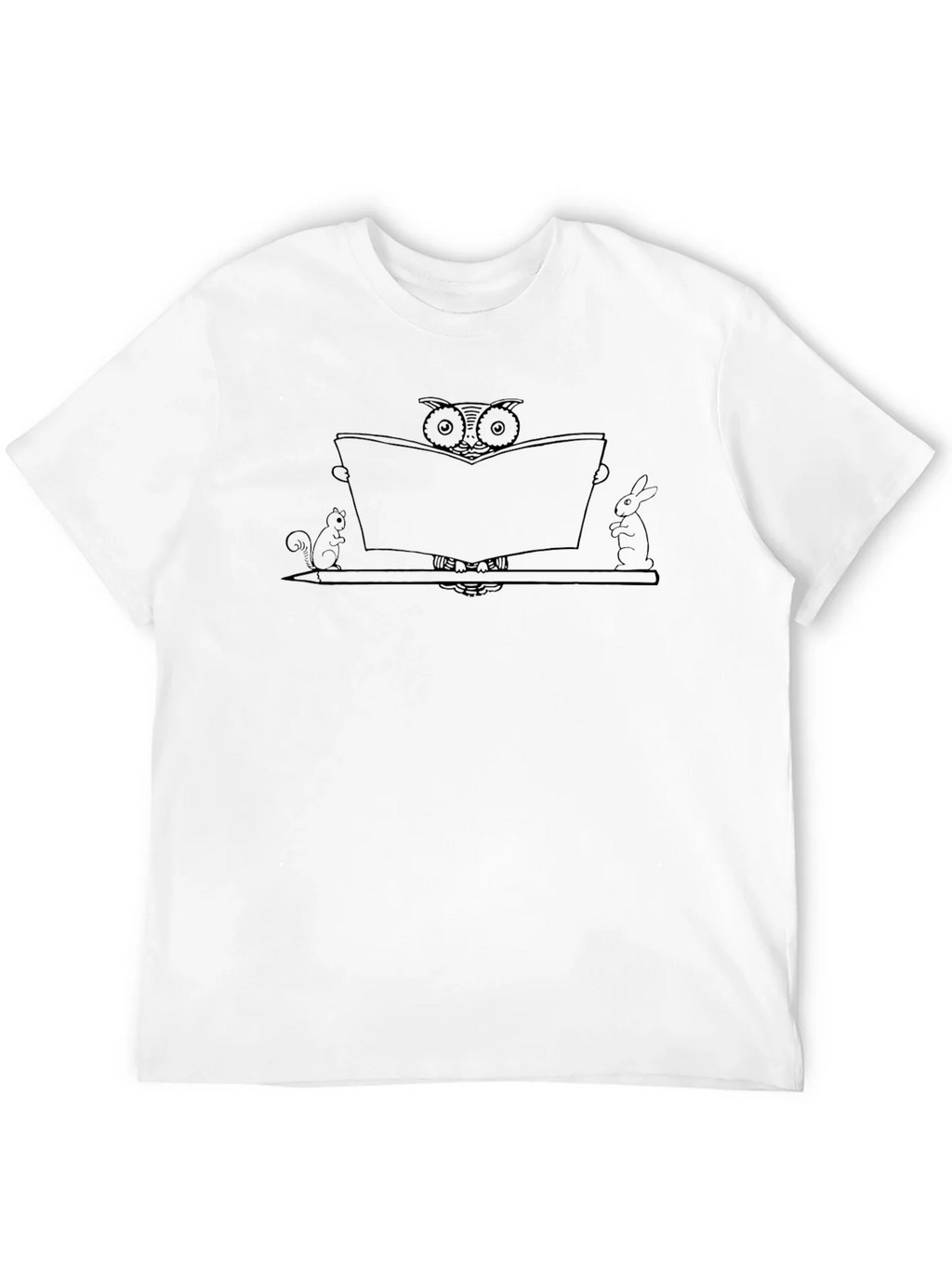 Owl Reading Book Graphic Tee product image 11