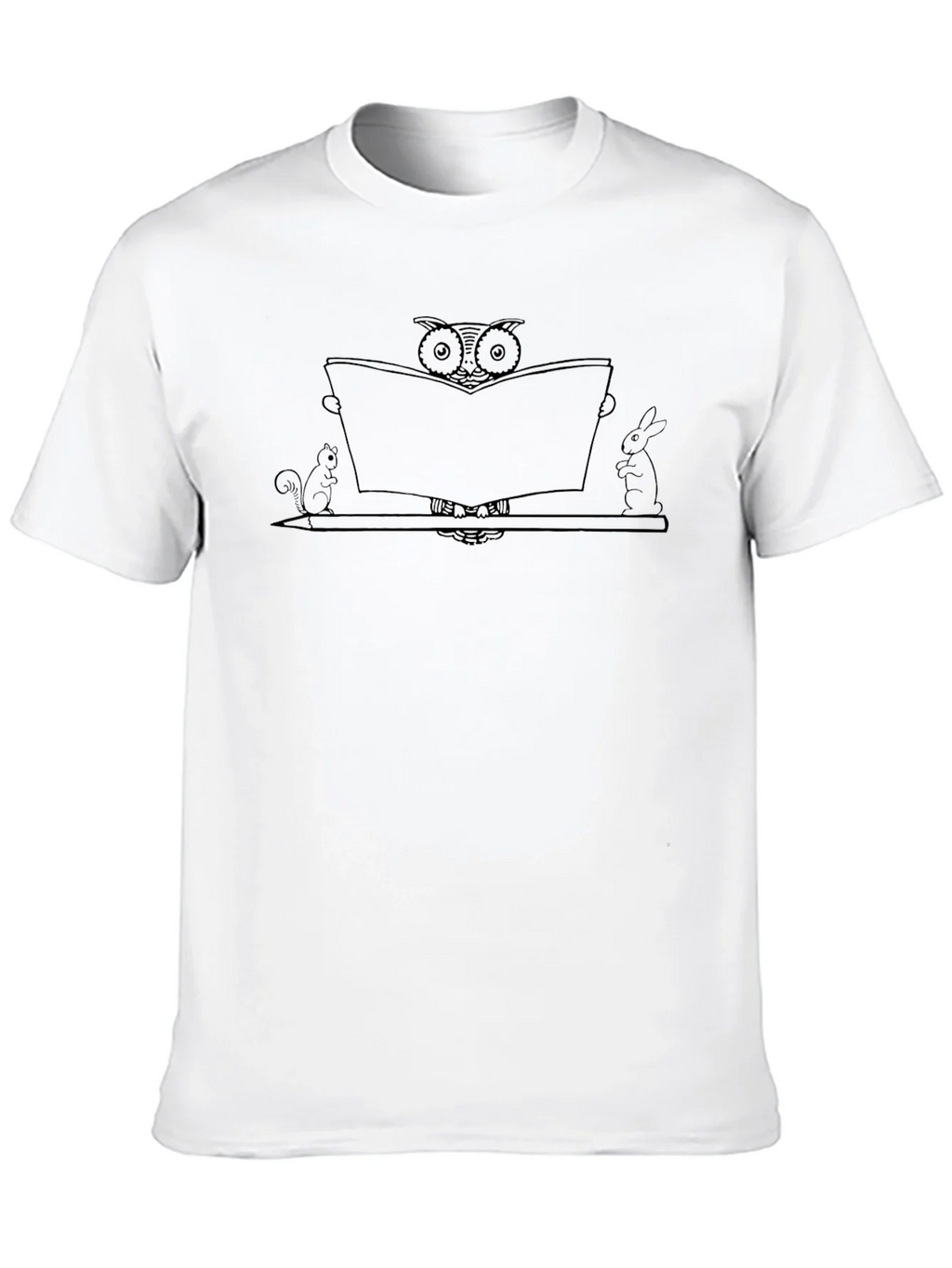 Owl Reading Book Graphic Tee product image 9