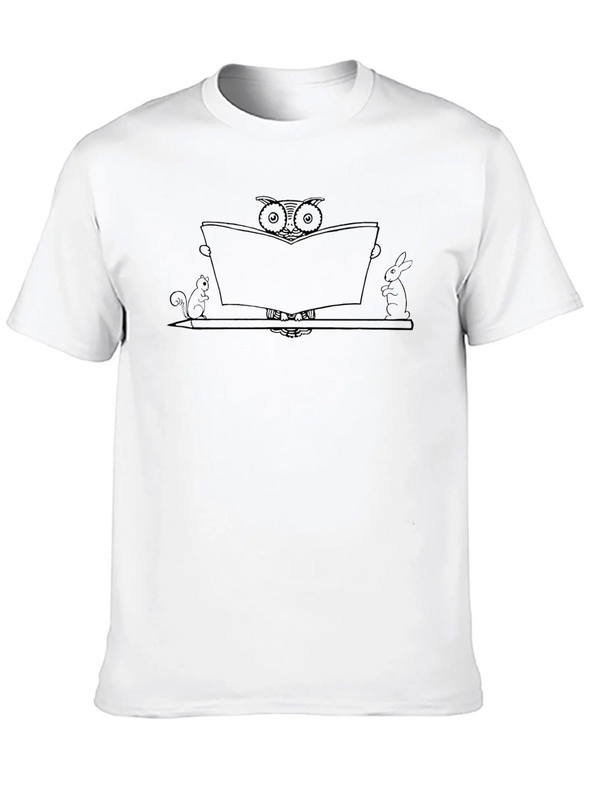 Owl Reading Book Graphic Tee product image 9