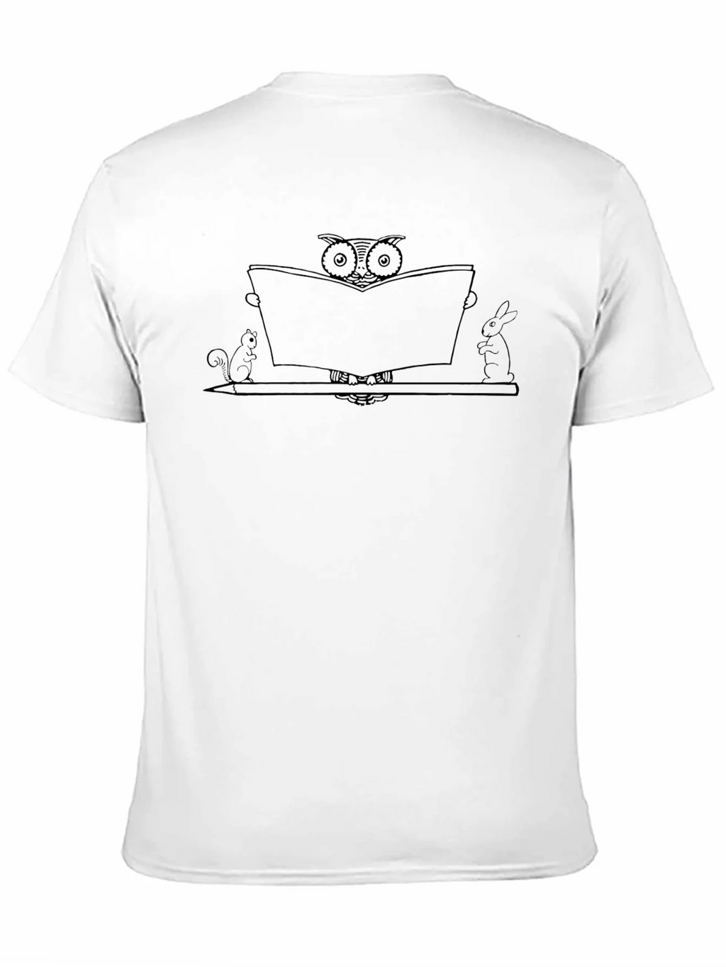 Owl Reading Book Graphic Tee product image 10