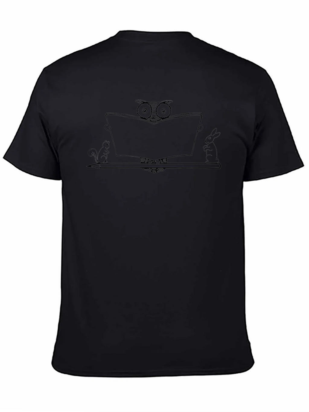 Owl Reading Book Graphic Tee product image 4