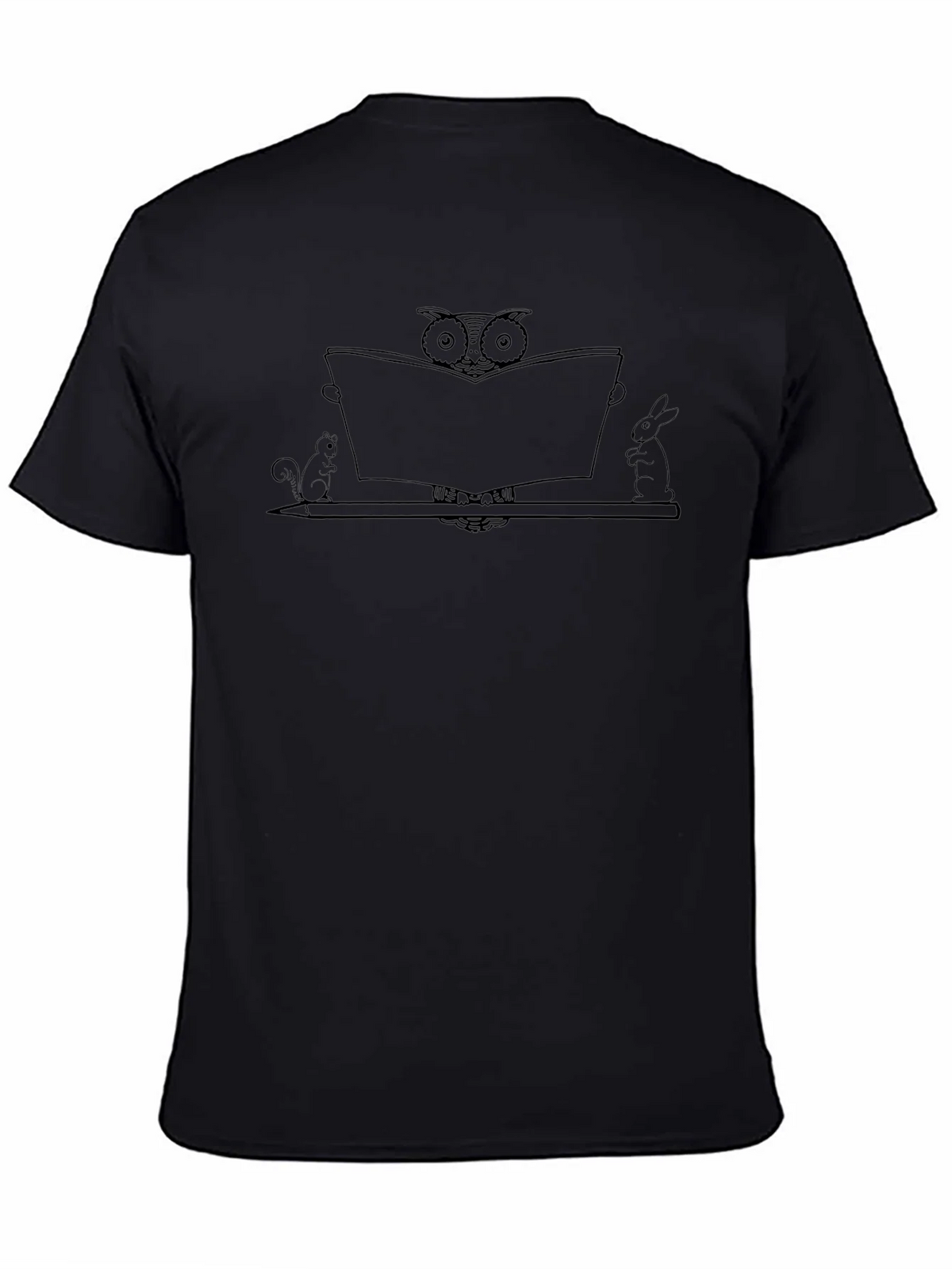 Owl Reading Book Graphic Tee product image 4