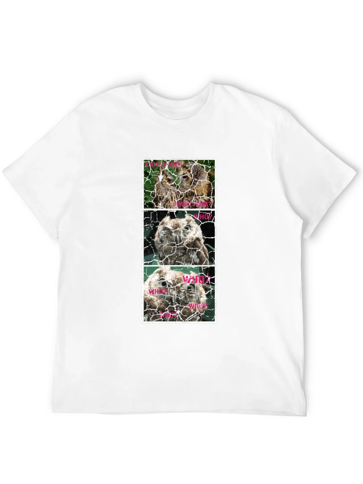 Owl Trio T-Shirt - Knowledge Who What Why Cotton Tee product image 11
