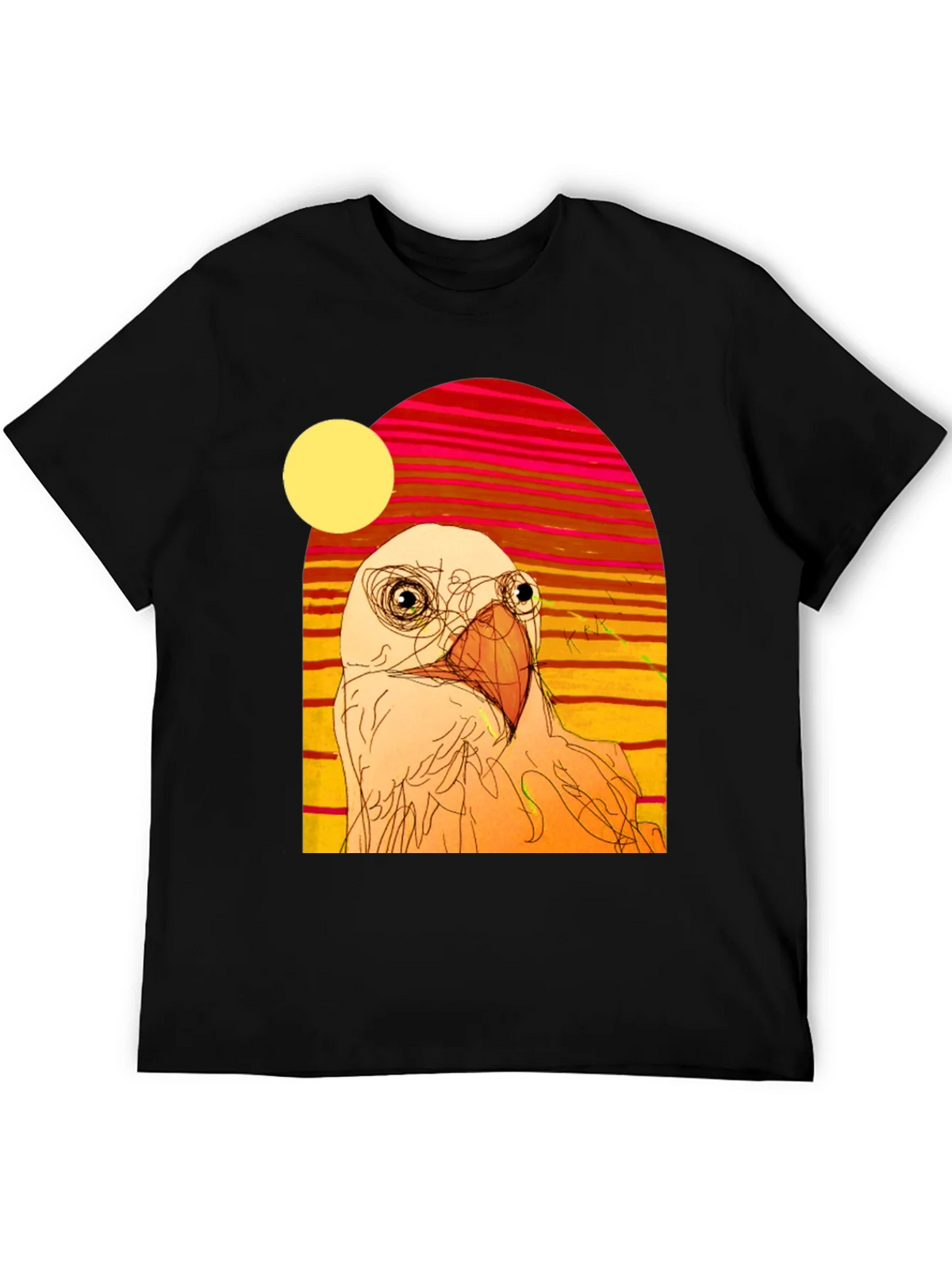 Abstract Bird Graphic T-Shirt product image 5