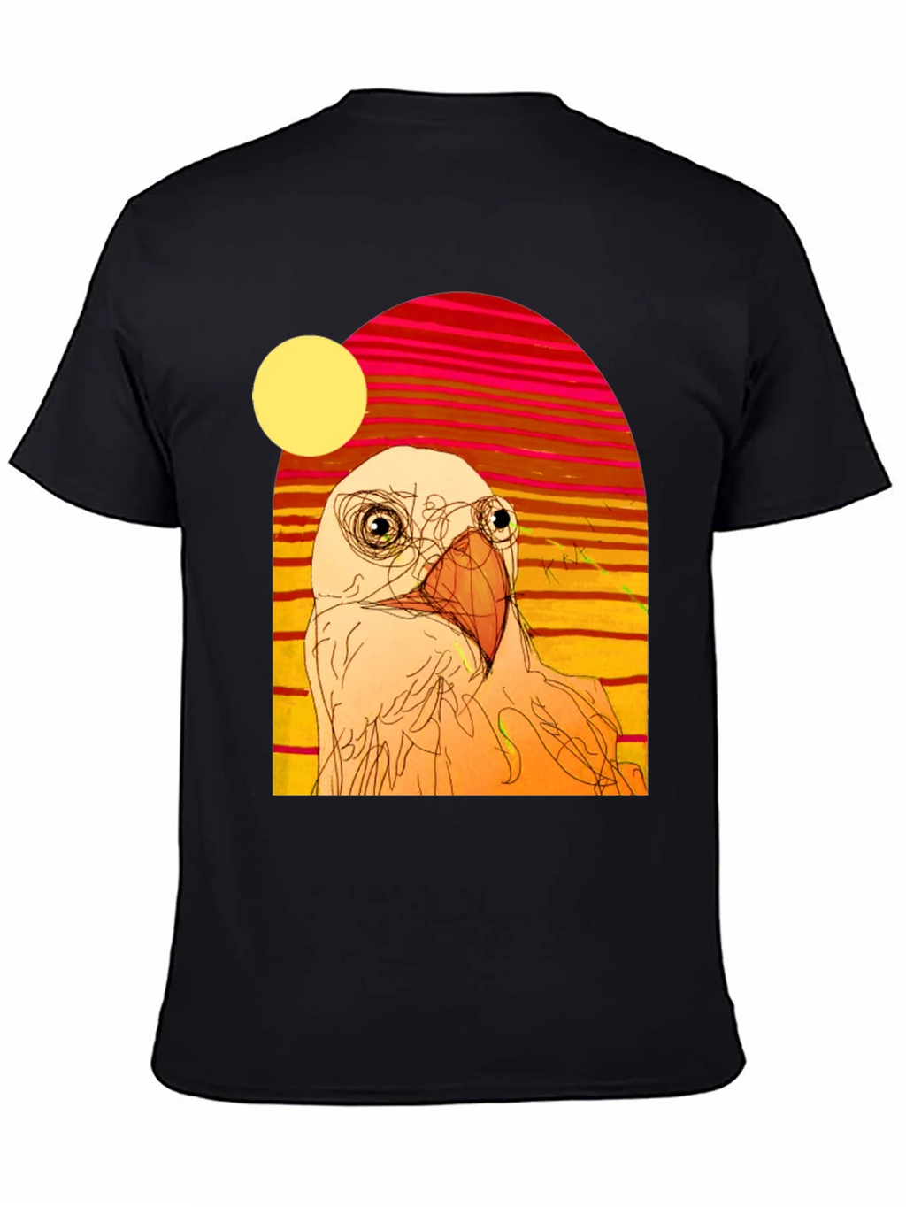 Abstract Bird Graphic T-Shirt product image 4