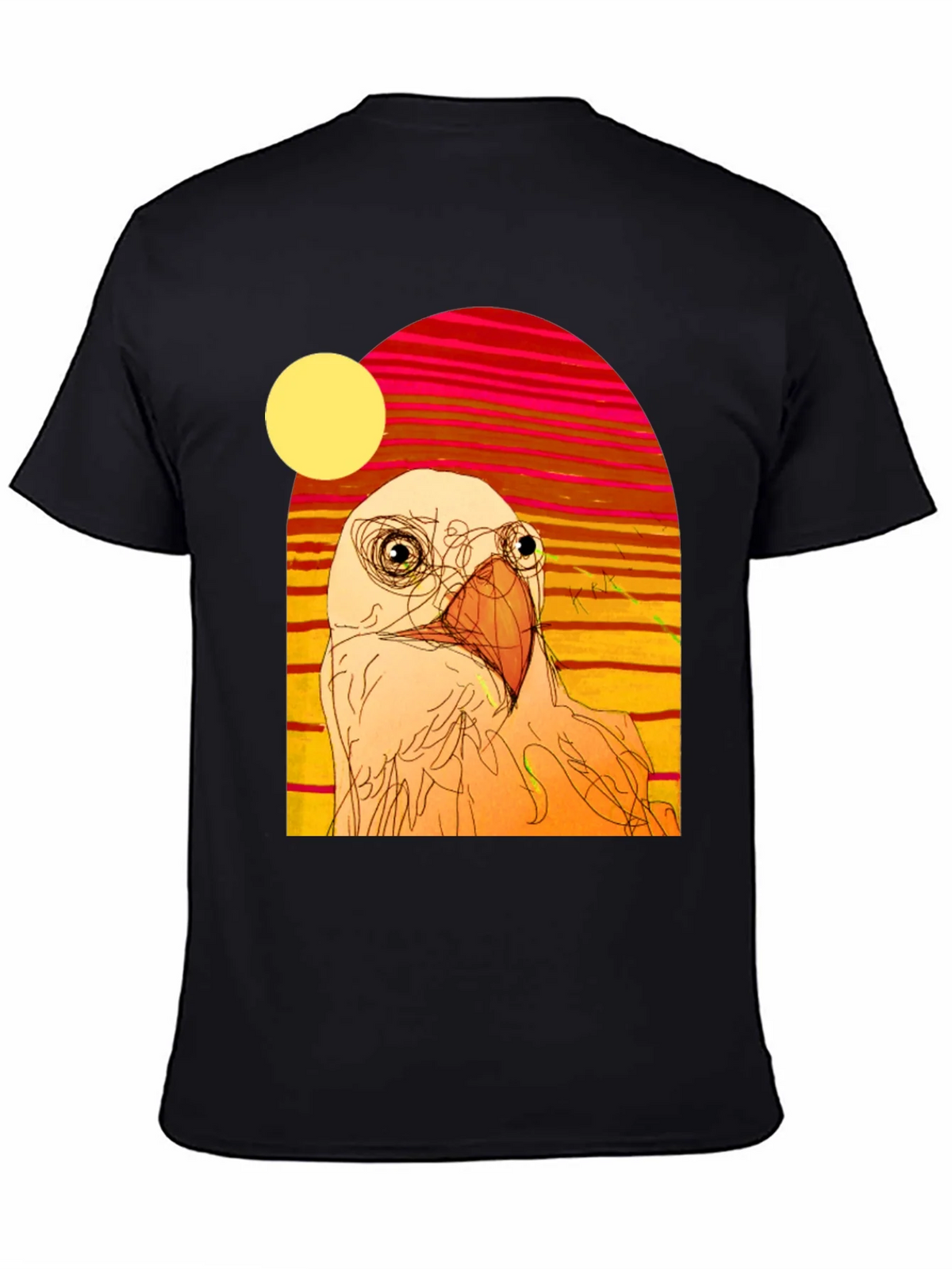 Abstract Bird Graphic T-Shirt product image 4
