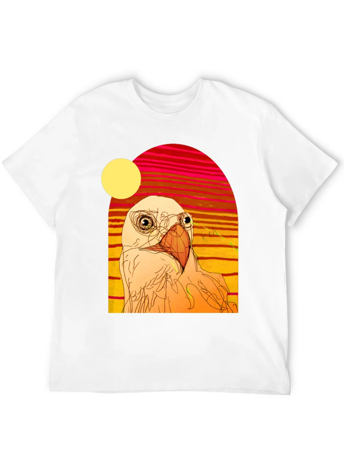 Abstract Bird Graphic T-Shirt product image 11