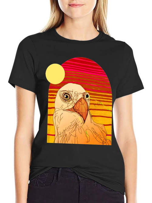 Abstract Bird Graphic T-Shirt product image 2