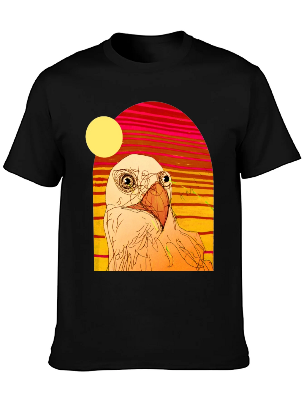 Abstract Bird Graphic T-Shirt product image 3