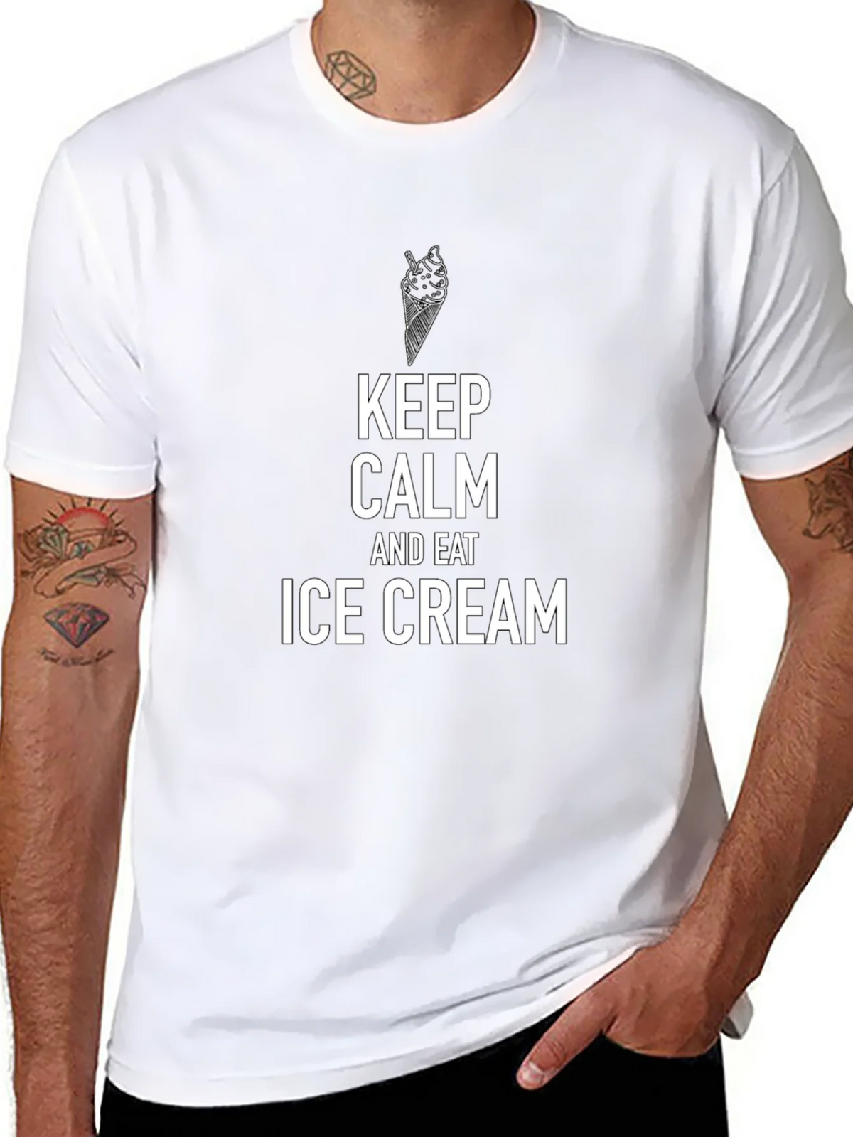 Keep Calm and Eat Ice Cream T-Shirt product image 7